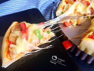 16、河粉披萨,成品。