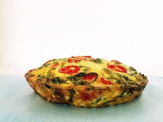 7、营养多彩烘蛋-偷懒也能做出好味道,鼓鼓的烘蛋饼