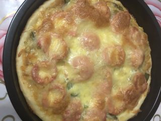 11、热狗土豆披萨,成品出来了