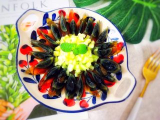 12、吃掉一朵花～香油凉拌青瓜皮蛋花,又漂亮又好吃，赞赞赞