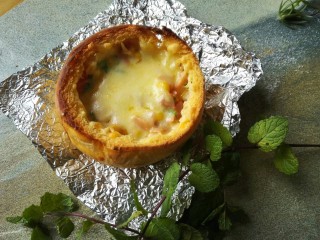 11、汉堡包披萨,出炉。