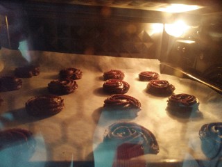 12、可可维也纳曲奇,烤箱175°上下20分钟预热