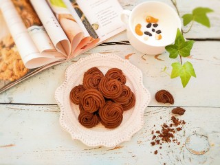 14、可可维也纳曲奇,成品