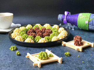 13、#网红甜品#网红三色曲奇,真的很酥很酥