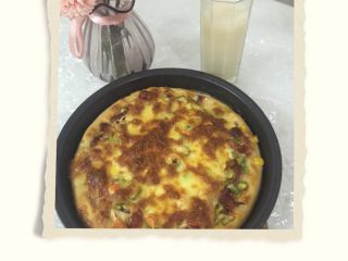 13、香肠披萨,配上果汁或者牛奶感觉棒棒哒！