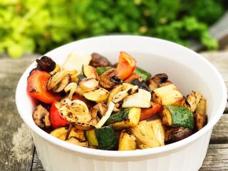 4、烤虾&杂蔬,很夏天的赶脚????