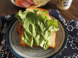 15、三明治,加一叶生菜