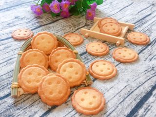 14、纽扣饼干,成品图。