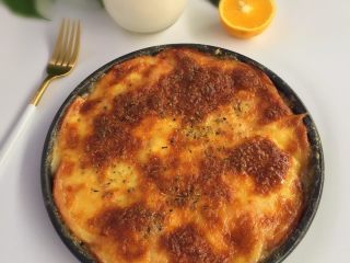 14、火腿芝士烤土豆片,成品图。