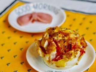 9、空气炸锅版芝士烤馒头,脆脆的感觉