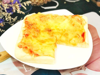 25、芝士榴莲披萨,成品图