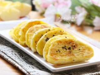 7、蛋煎馒头片,成品