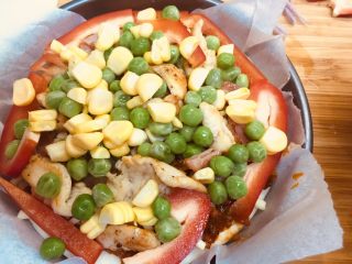 14、小披萨,铺玉米粒豌豆