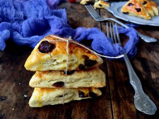 20、蔓越莓甜司康,成品图；