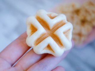 22、宝宝辅食之原味芝士夹心华夫饼(酵母版),完成了