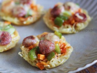 5、方便面火腿披萨,成品