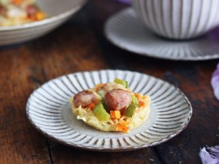 7、方便面火腿披萨,成品