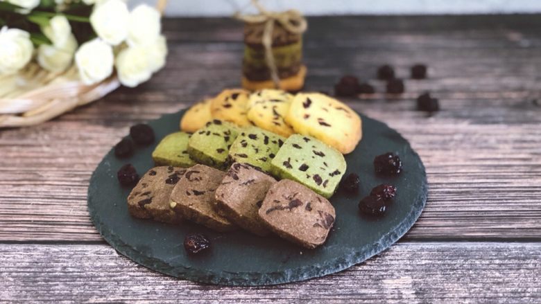 蔓越莓曲奇原味可可抹茶