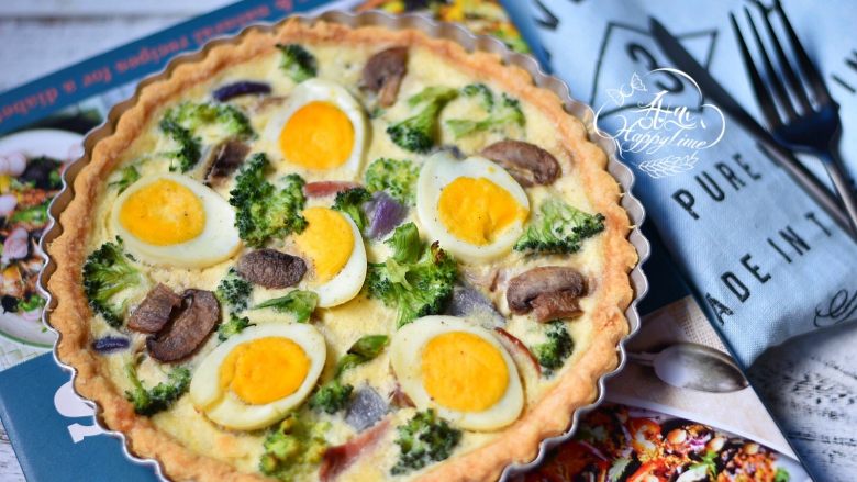 西兰花培根咸派