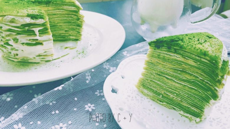 雪媚娘华丽变身抹茶千层蛋糕