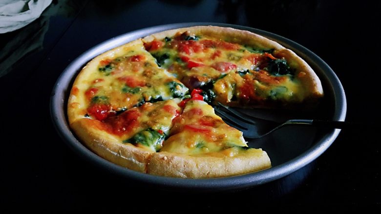 藜麦菠菜虾仁披萨吃出藜麦的纯吃出菠菜的个性