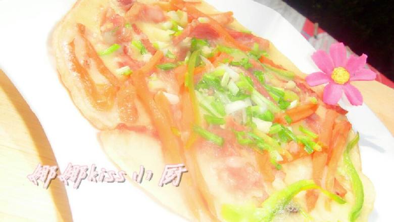 芝士培根鸡蛋脆饼