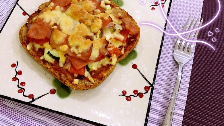 全麦核桃吐司披萨