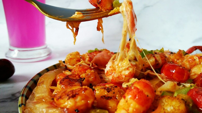 小龙虾新吃法免烤箱薄饼披萨