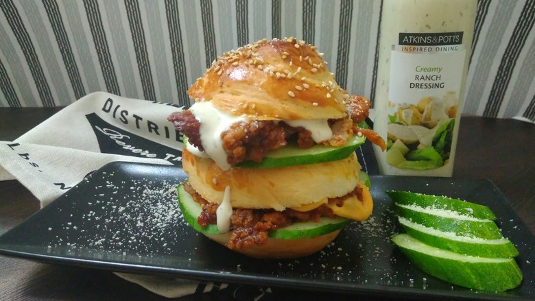 迷你巨无霸汉堡包汉堡胚制作