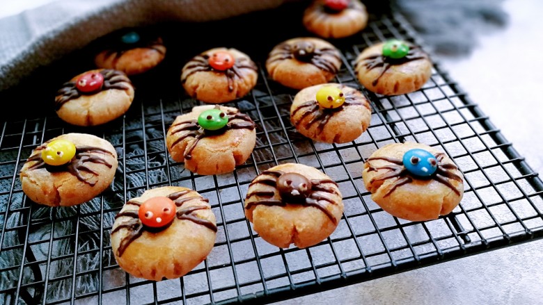 万圣节蜘蛛饼干