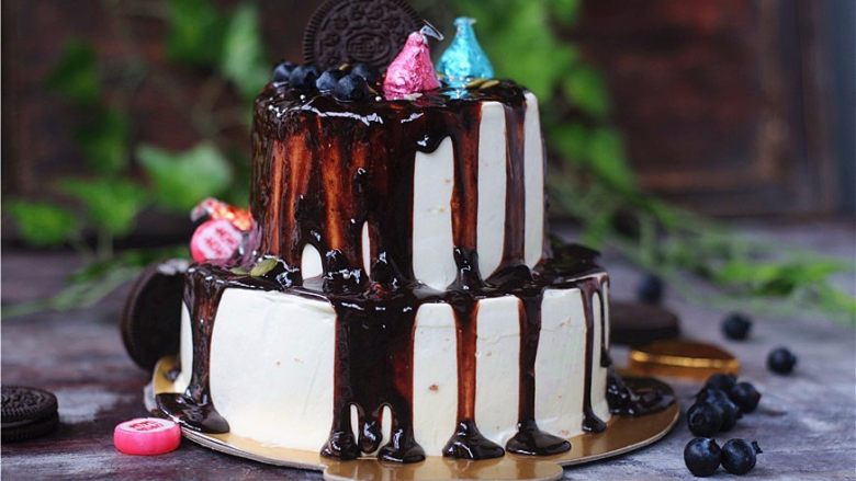 fiuff棉花糖淋面蛋糕