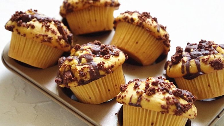 巧克力块玛芬麦芬