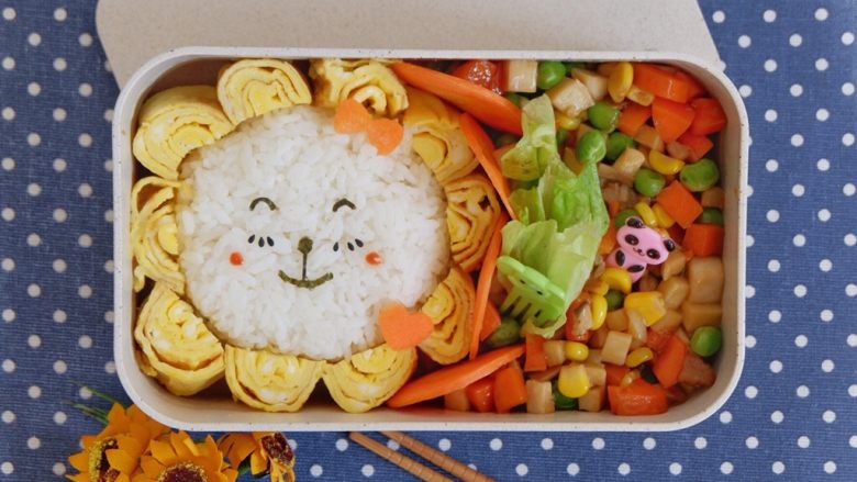 卡通狮子蛋烧便当「12」