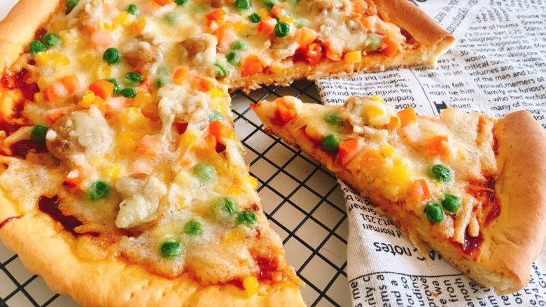 西班牙香肠披萨快手版