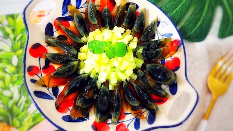 吃掉一朵花香油凉拌青瓜皮蛋花