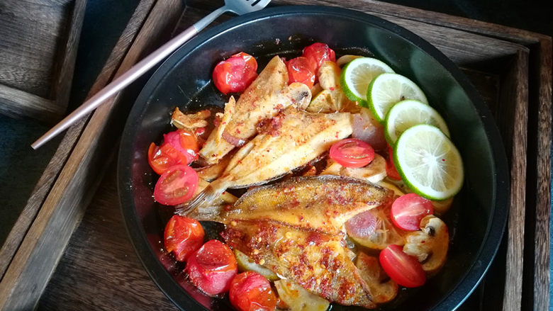 柠檬香辣烤冰鱼