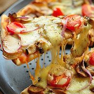 素食菌菇披萨