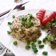 培根芸豆焖糙米饭
