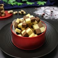 双色棋格小饼干圣诞美食