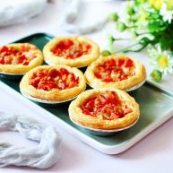 蛋挞火腿时蔬小披萨