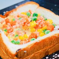 微波炉版吐司披萨