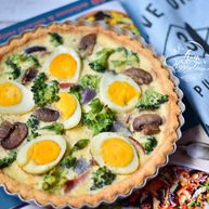 西兰花培根咸派