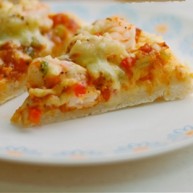 黑椒鲜虾彩椒披萨