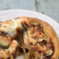 北极虾培根肉酱比萨