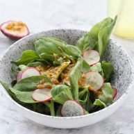 百香果冰草沙拉