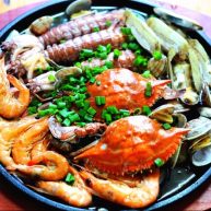 生焗海鲜大杂烩