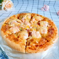 虾仁培根披萨