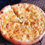 超级好吃的榴莲披萨