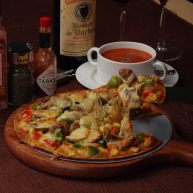 法式牛腩薄脆披萨