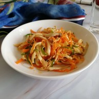 胡萝卜拌鸡丝
